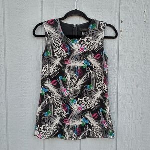 TWIGGY London 100% Silk Sleeveless Top Small